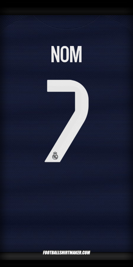 Maillot Real Madrid CF Cup 2025/2026 Extérieur -  nom - 7