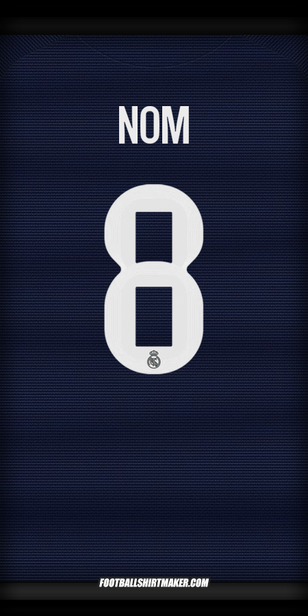 Maillot Real Madrid CF Cup 2025/2026 Extérieur -  nom - 8