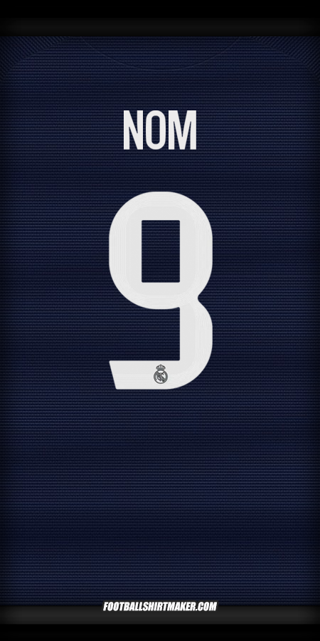 Maillot Real Madrid CF Cup 2025/2026 Extérieur -  nom - 9