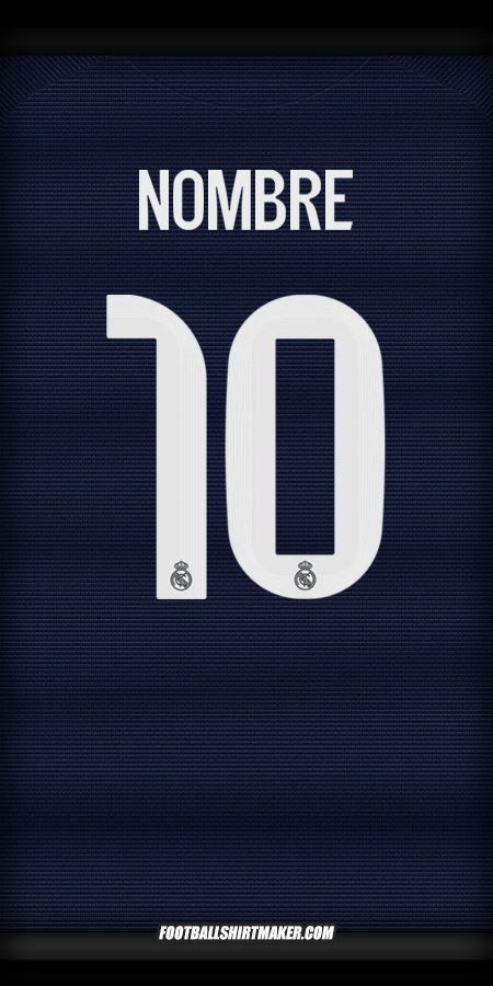 Jersey Real Madrid CF Cup 2025/2026 Visita -  nombre - 10