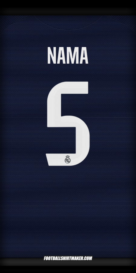 Jersey Real Madrid CF Cup 2025/2026 Alternatif -  nama - 5