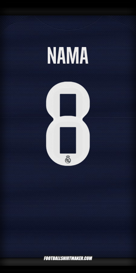 Jersey Real Madrid CF Cup 2025/2026 Alternatif -  nama - 8