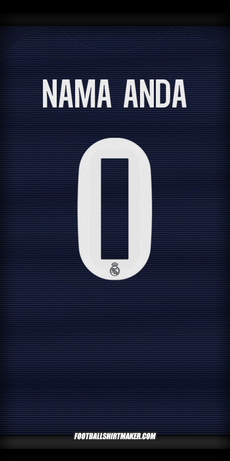 Jersey Real Madrid CF 2025/2026 Cup II -  nama anda - 0