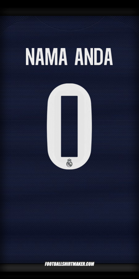 Jersey Real Madrid CF Cup 2025/2026 II -  nama anda - 0