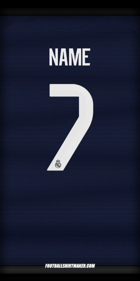 Jersey Real Madrid CF Cup 2025/2026 Away -  name - 7