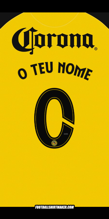 Camisola Club America 2025/2026 -  o teu nome - 0