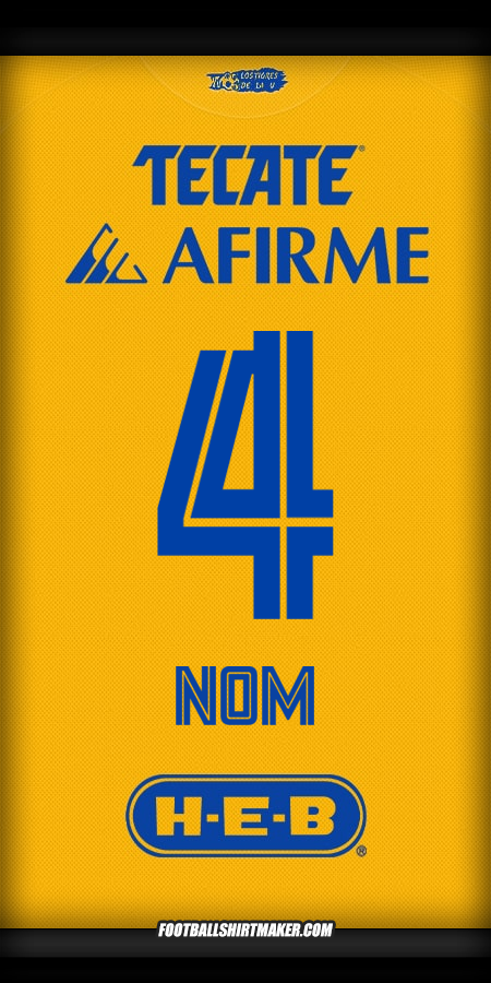 Maillot Tigres UANL 2025/2026 -  nom - 4