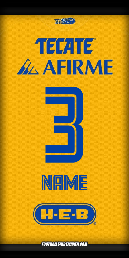Trikot Tigres UANL 2025/2026 -  name - 3