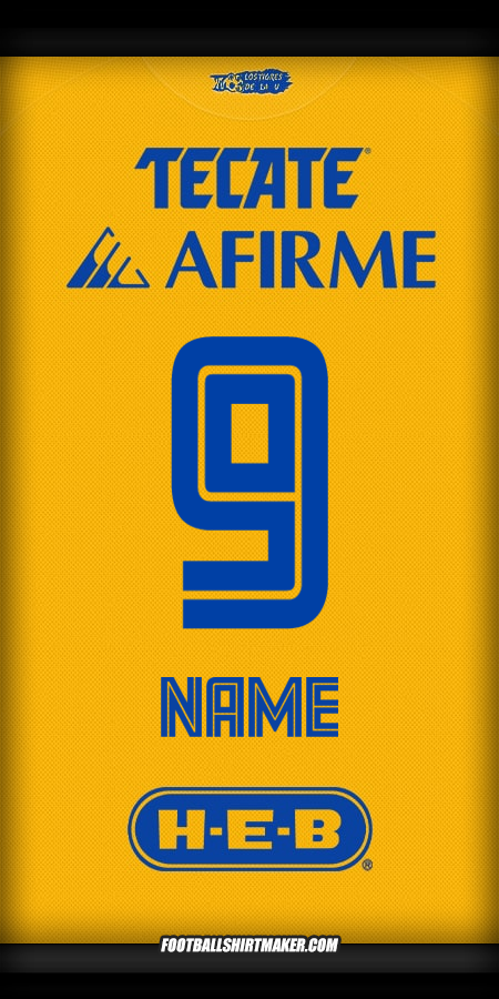 Trikot Tigres UANL 2025/2026 -  name - 9