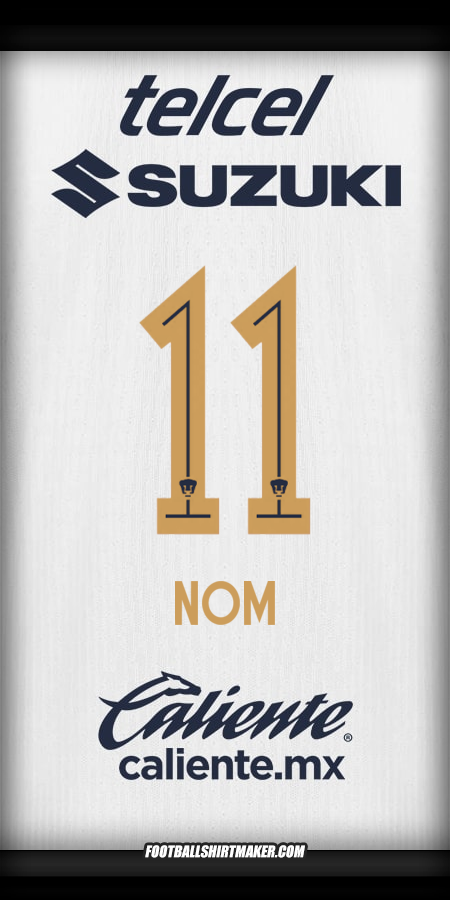 Maillot Pumas UNAM 2025/2026 -  nom - 11