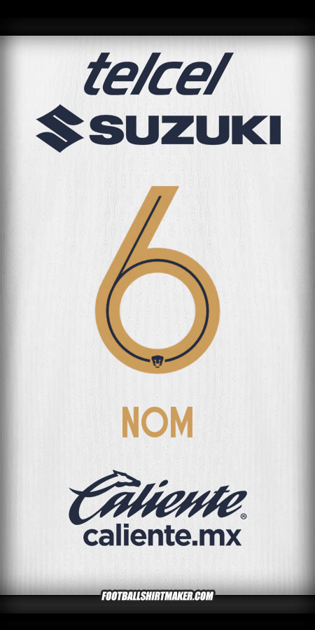 Maillot Pumas UNAM 2025/2026 -  nom - 6