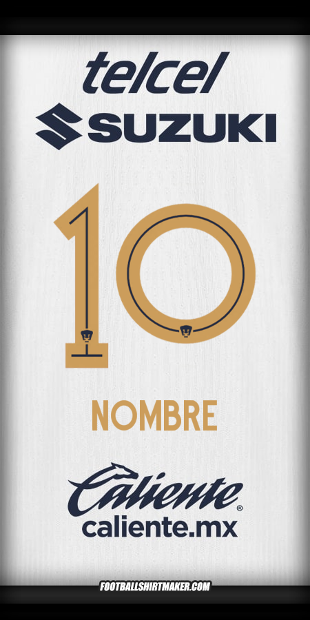 Jersey Pumas UNAM 2025/2026 -  nombre - 10