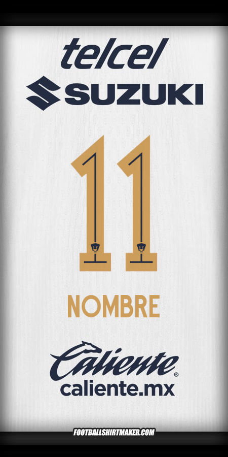 Jersey Pumas UNAM 2025/2026 -  nombre - 11