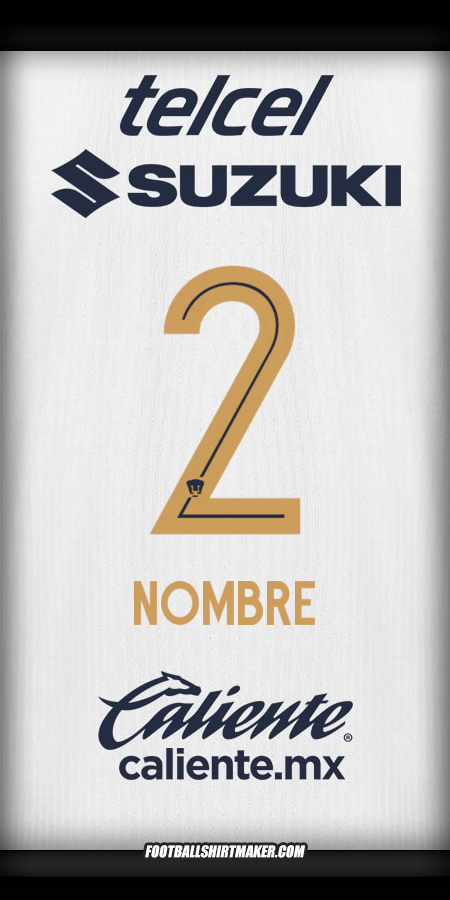 Camiseta Pumas UNAM 2025/2026 -  nombre - 2