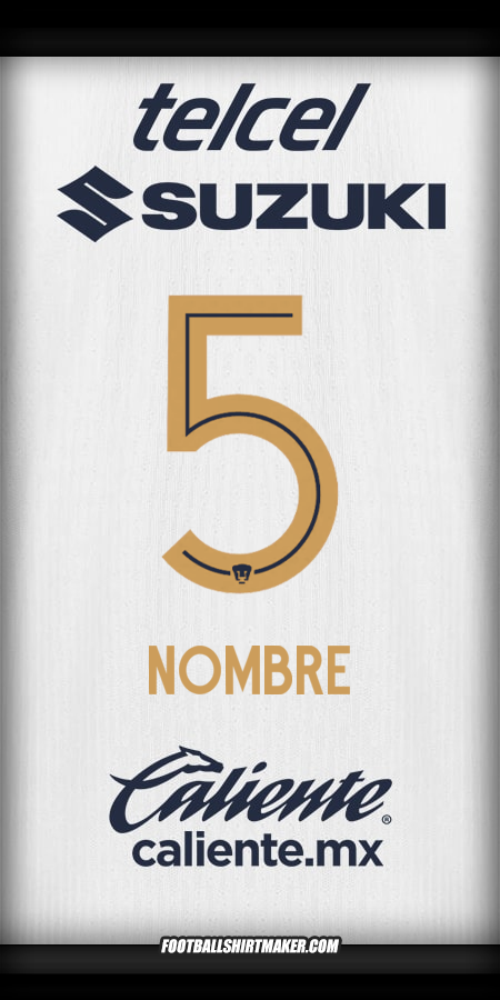 Camiseta Pumas UNAM 2025/2026 -  nombre - 5