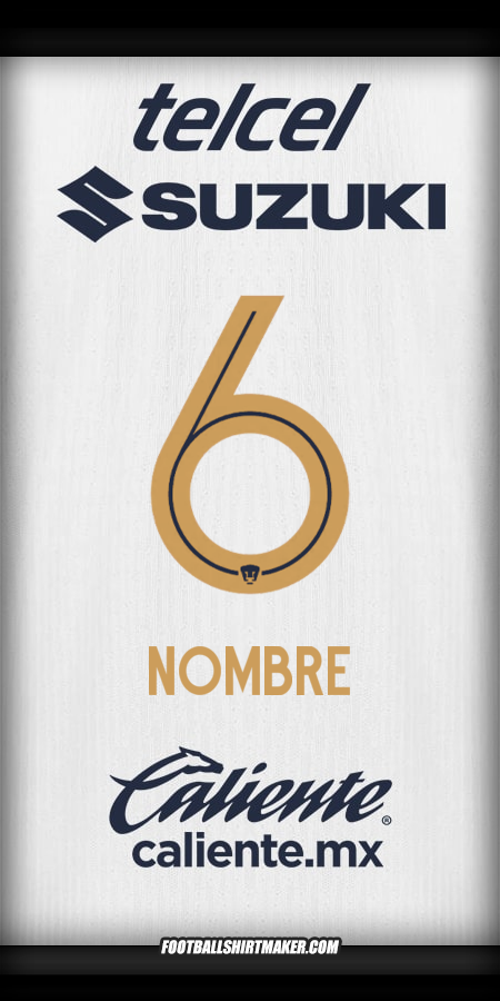 Jersey Pumas UNAM 2025/2026 -  nombre - 6