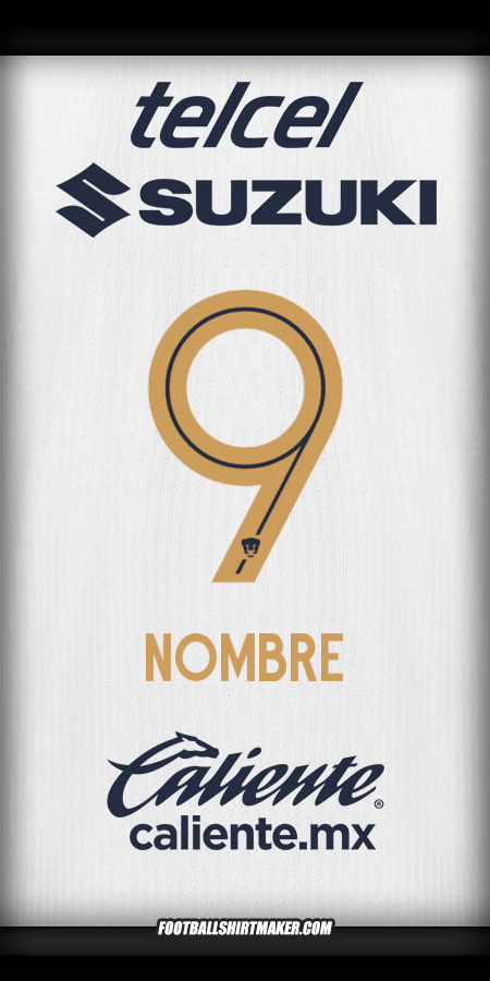 Jersey Pumas UNAM 2025/2026 -  nombre - 9