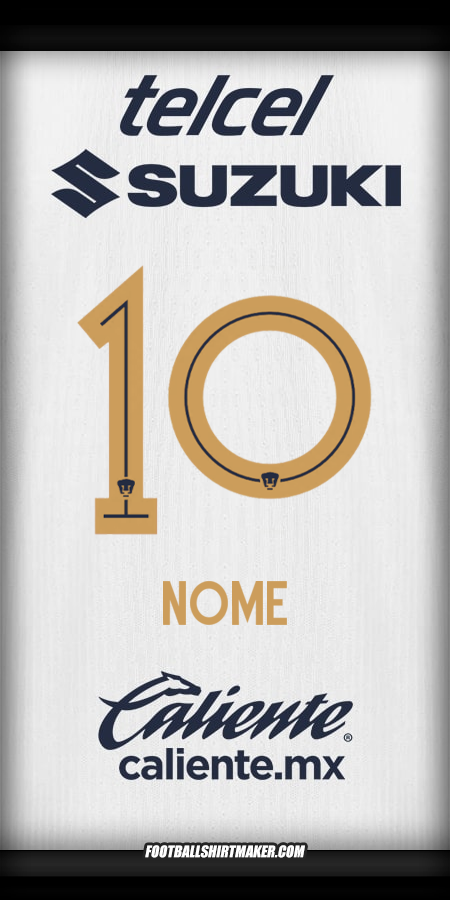 Camisa Pumas UNAM 2025/2026 -  nome - 10