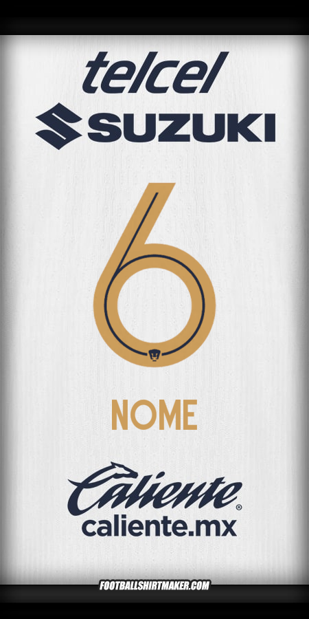 Camisa Pumas UNAM 2025/2026 -  nome - 6