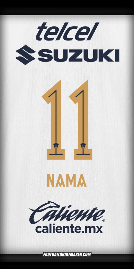Jersey Pumas UNAM 2025/2026 -  nama - 11