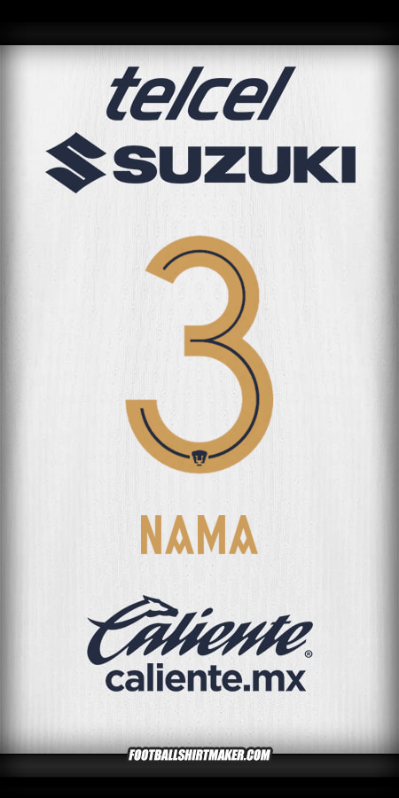 Jersey Pumas UNAM 2025/2026 -  nama - 3