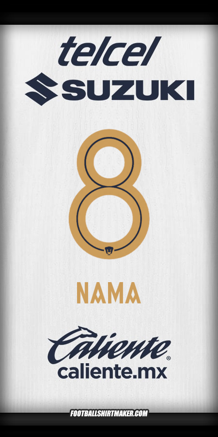 Jersey Pumas UNAM 2025/2026 -  nama - 8