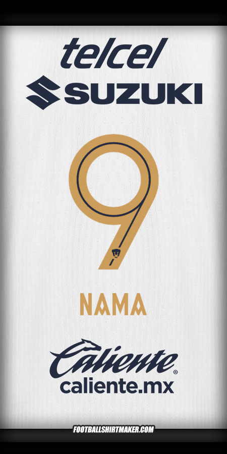 Jersey Pumas UNAM 2025/2026 -  nama - 9