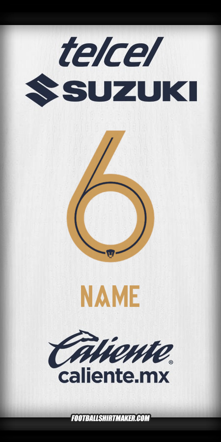 Shirt Pumas UNAM 2025/2026 -  name - 6