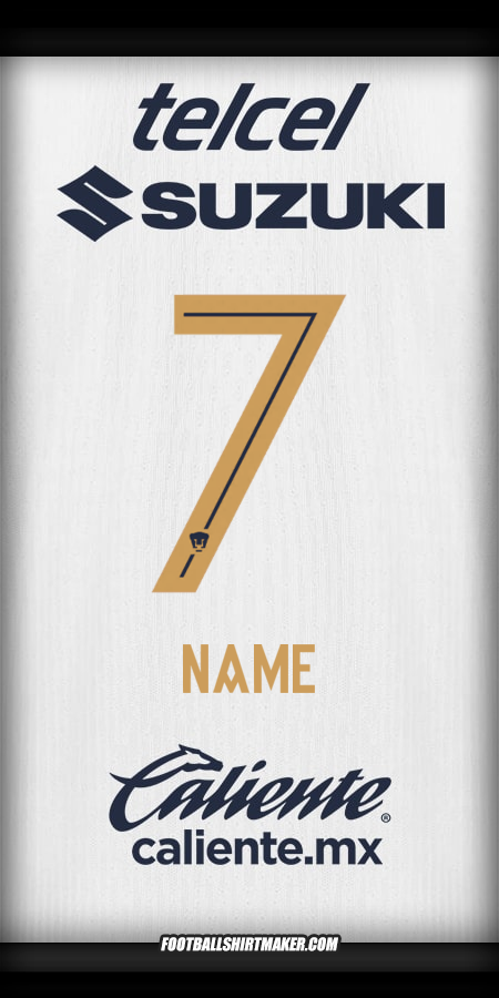 Shirt Pumas UNAM 2025/2026 -  name - 7