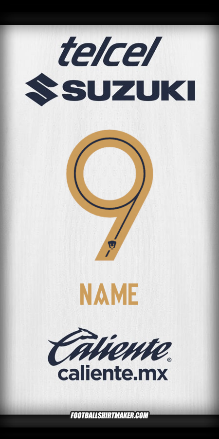 Shirt Pumas UNAM 2025/2026 -  name - 9