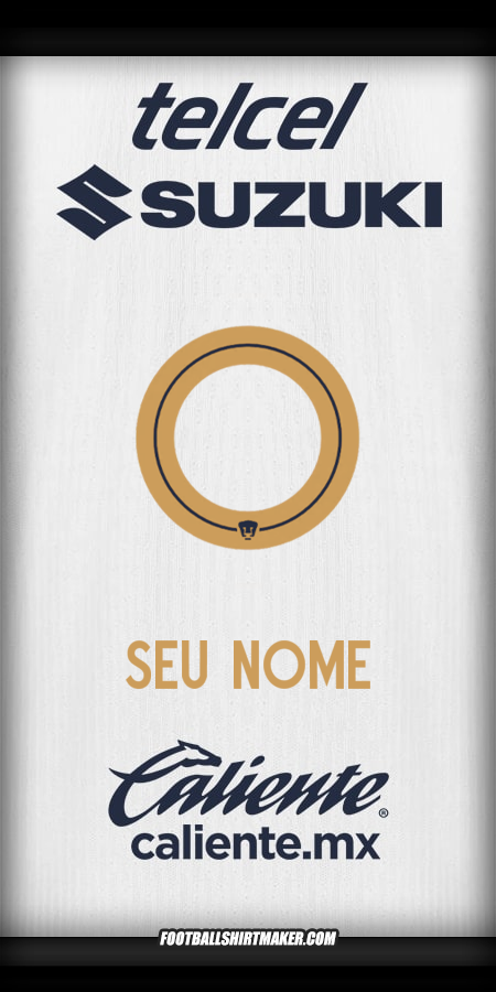 Camisa Pumas UNAM 2025/2026 -  seu nome - 0