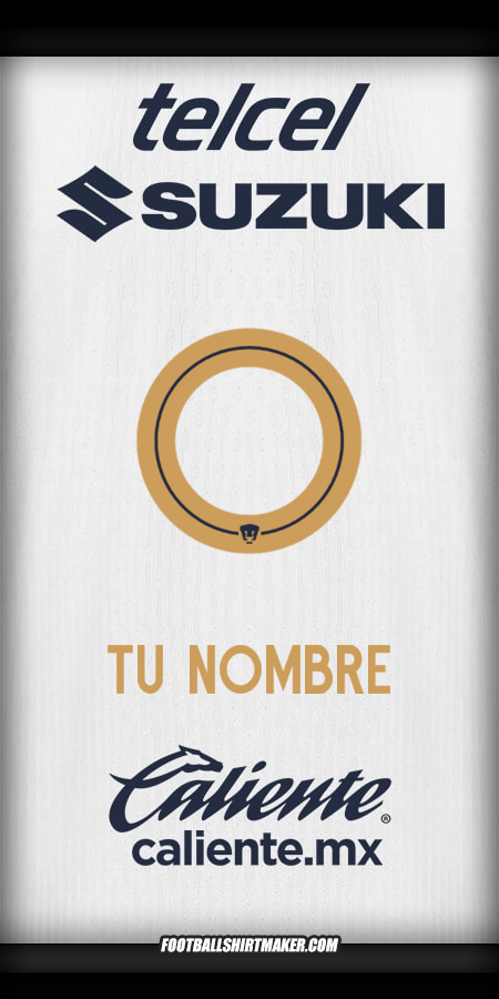 Camiseta Pumas UNAM 2025/2026 -  tu nombre - 0