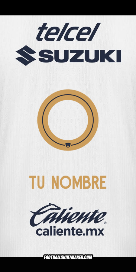 Camiseta Pumas UNAM 2025/2026 -  tu nombre - 0