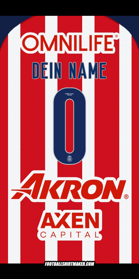 Trikot Guadalajara 2025/2026 -  dein name - 0