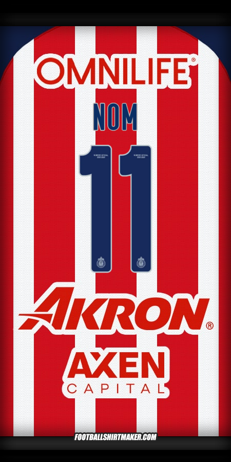 Maillot Guadalajara 2025/2026 -  nom - 11