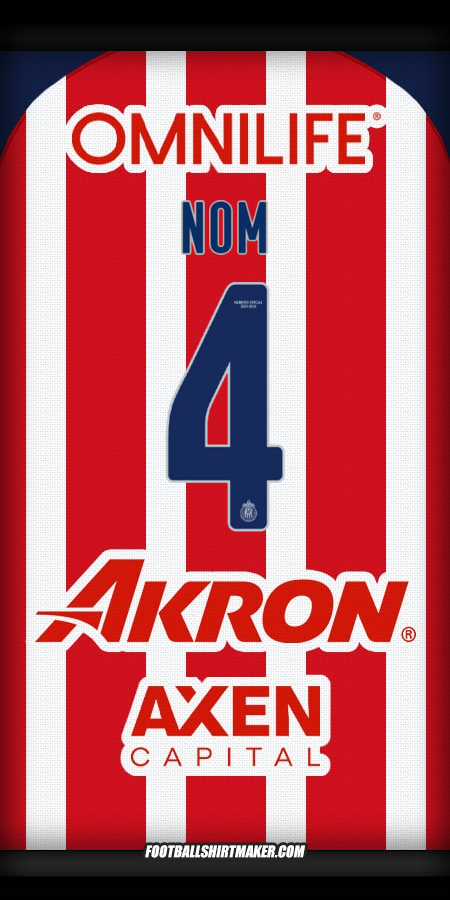 Maillot Guadalajara 2025/2026 -  nom - 4