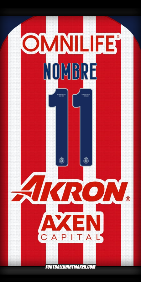 Jersey Guadalajara 2025/2026 -  nombre - 11