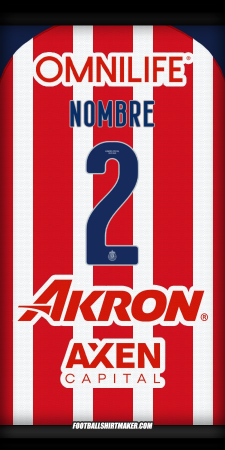 Jersey Guadalajara 2025/2026 -  nombre - 2