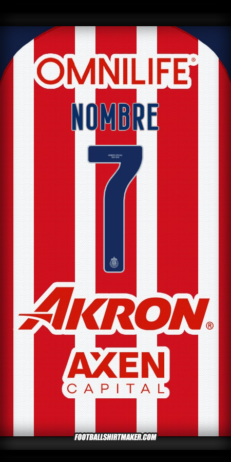Camiseta Guadalajara 2025/2026 -  nombre - 7