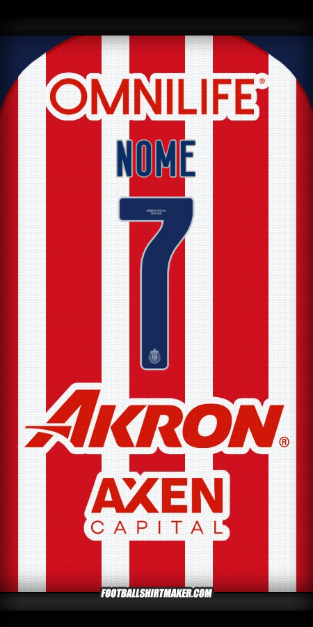 Camisola Guadalajara 2025/2026 -  nome - 7