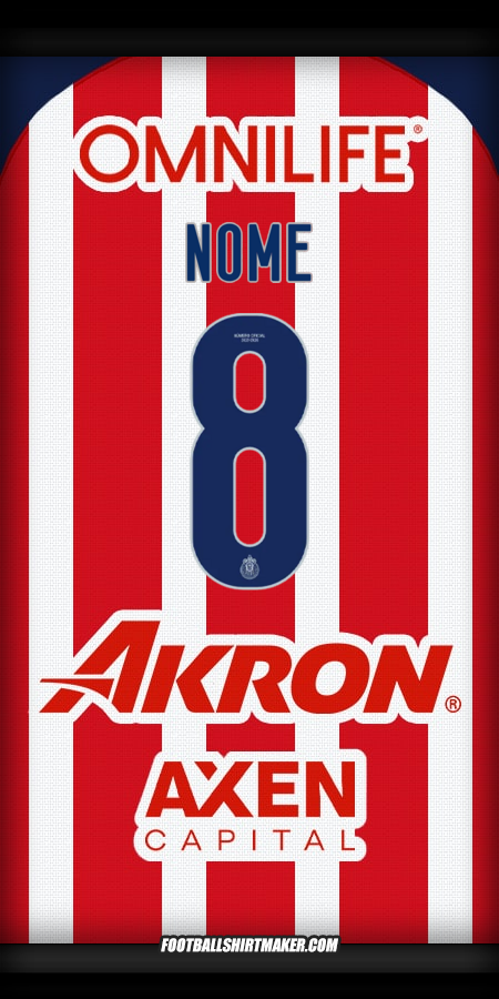 Camisa Guadalajara 2025/2026 -  nome - 8
