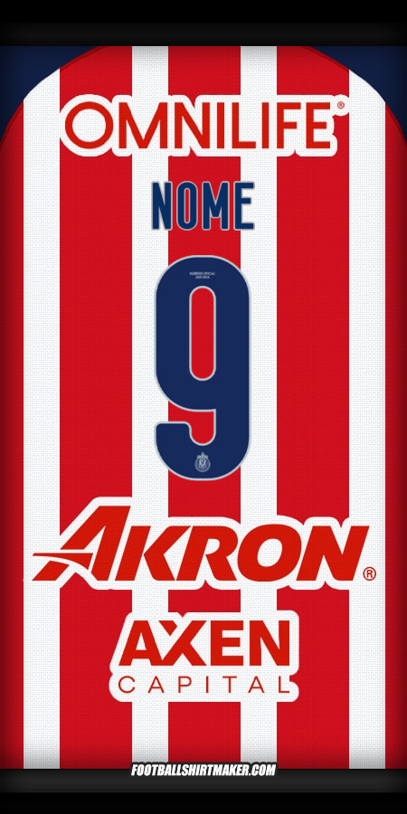 Camisola Guadalajara 2025/2026 -  nome - 9