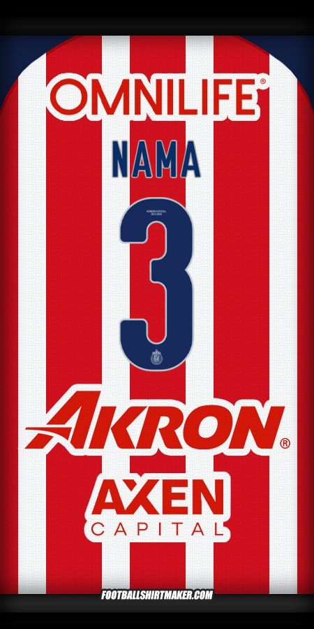 Jersey Guadalajara 2025/2026 -  nama - 3