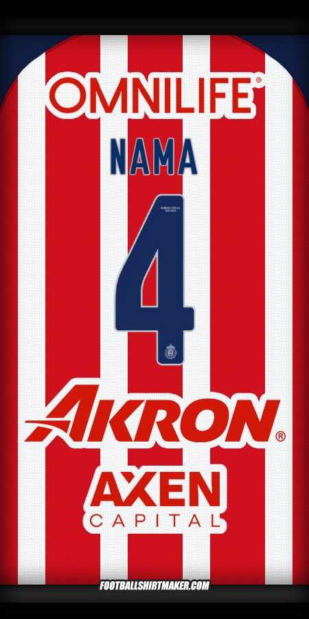 Jersey Guadalajara 2025/2026 -  nama - 4