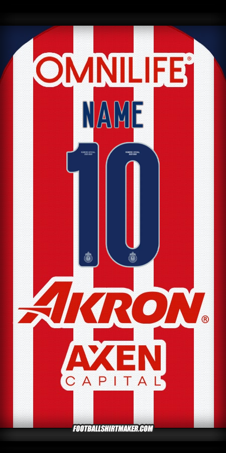 Shirt Guadalajara 2025/2026 -  name - 10