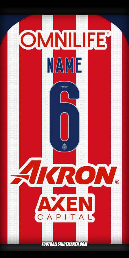 Shirt Guadalajara 2025/2026 -  name - 6