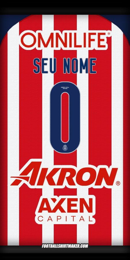 Camisa Guadalajara 2025/2026 -  seu nome - 0