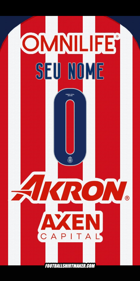Camisa Guadalajara 2025/2026 -  seu nome - 0