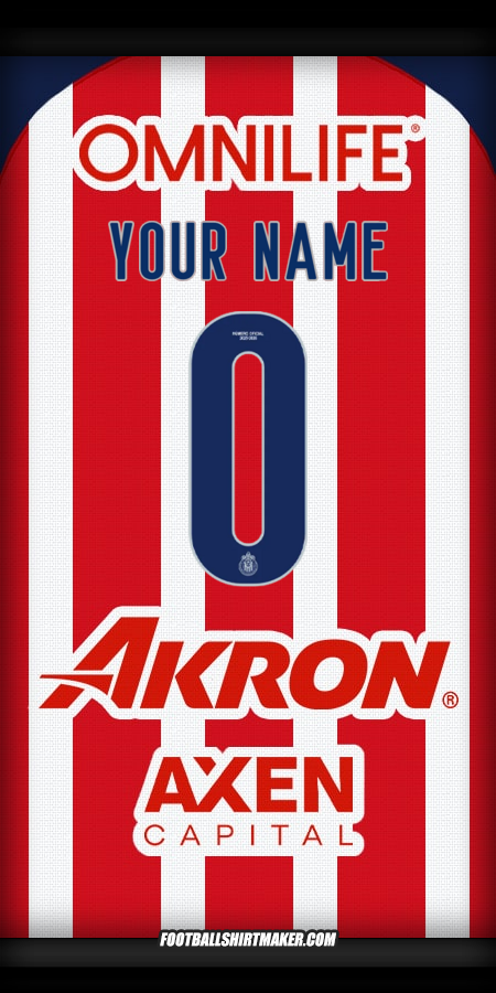 Jersey Guadalajara 2025/2026 -  your name - 0