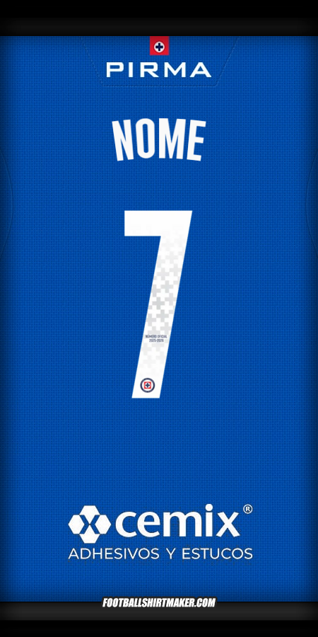 Camisola Cruz Azul 2025/2026 -  nome - 7
